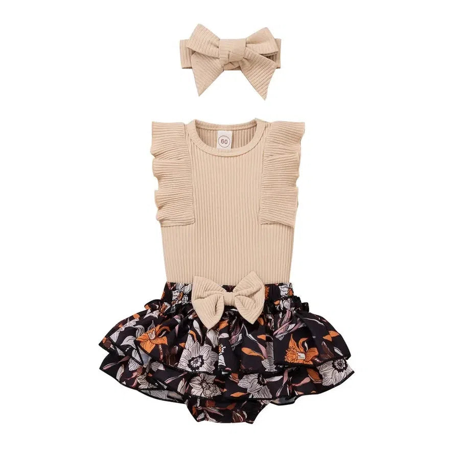 Ruffle Bottom Floral