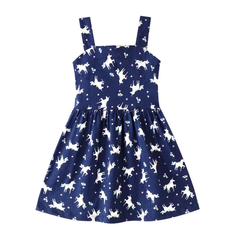 Blue unicorn dress