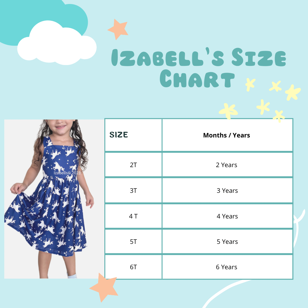 Blue unicorn dress