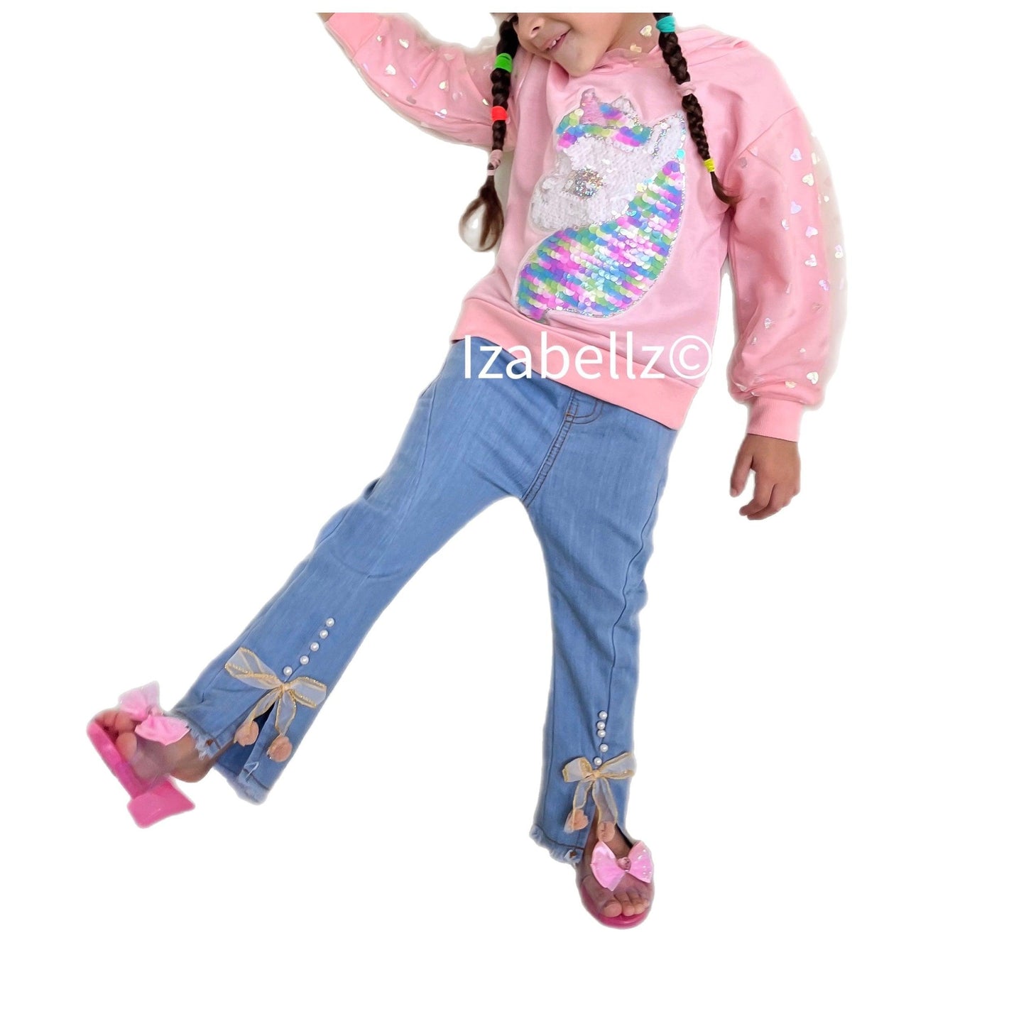 Unicorn Pants and Sweater Outfit