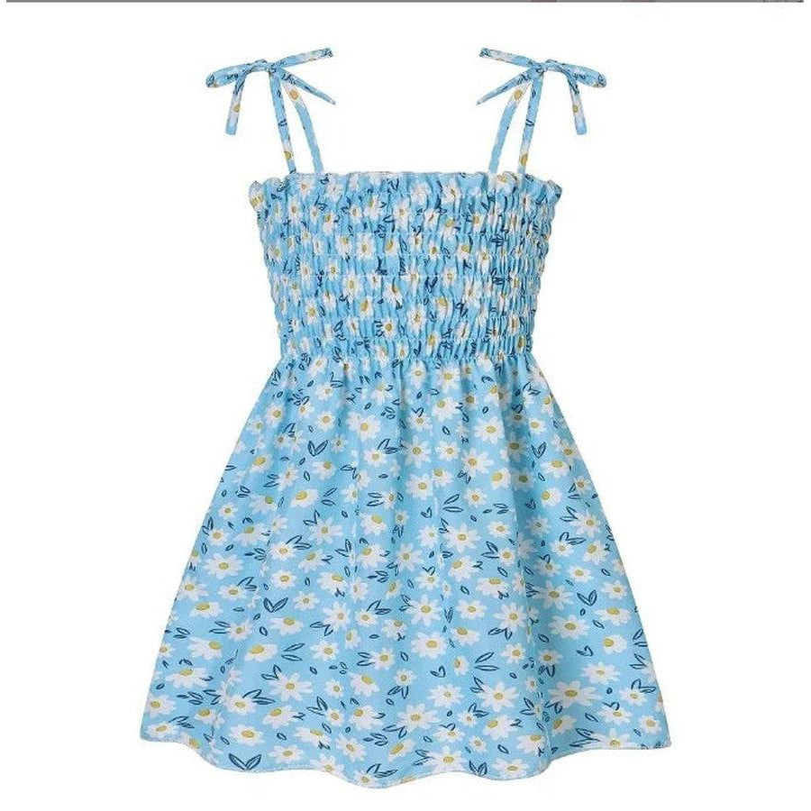 White Flowers Printed Dress