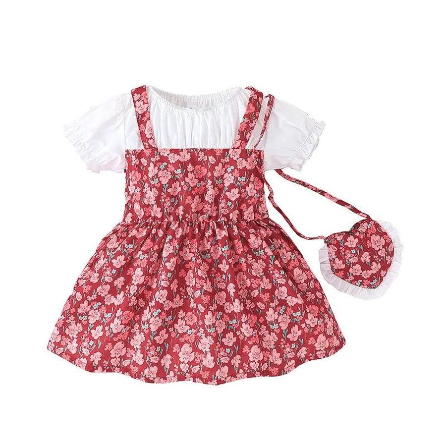 Doll dress with matching purse